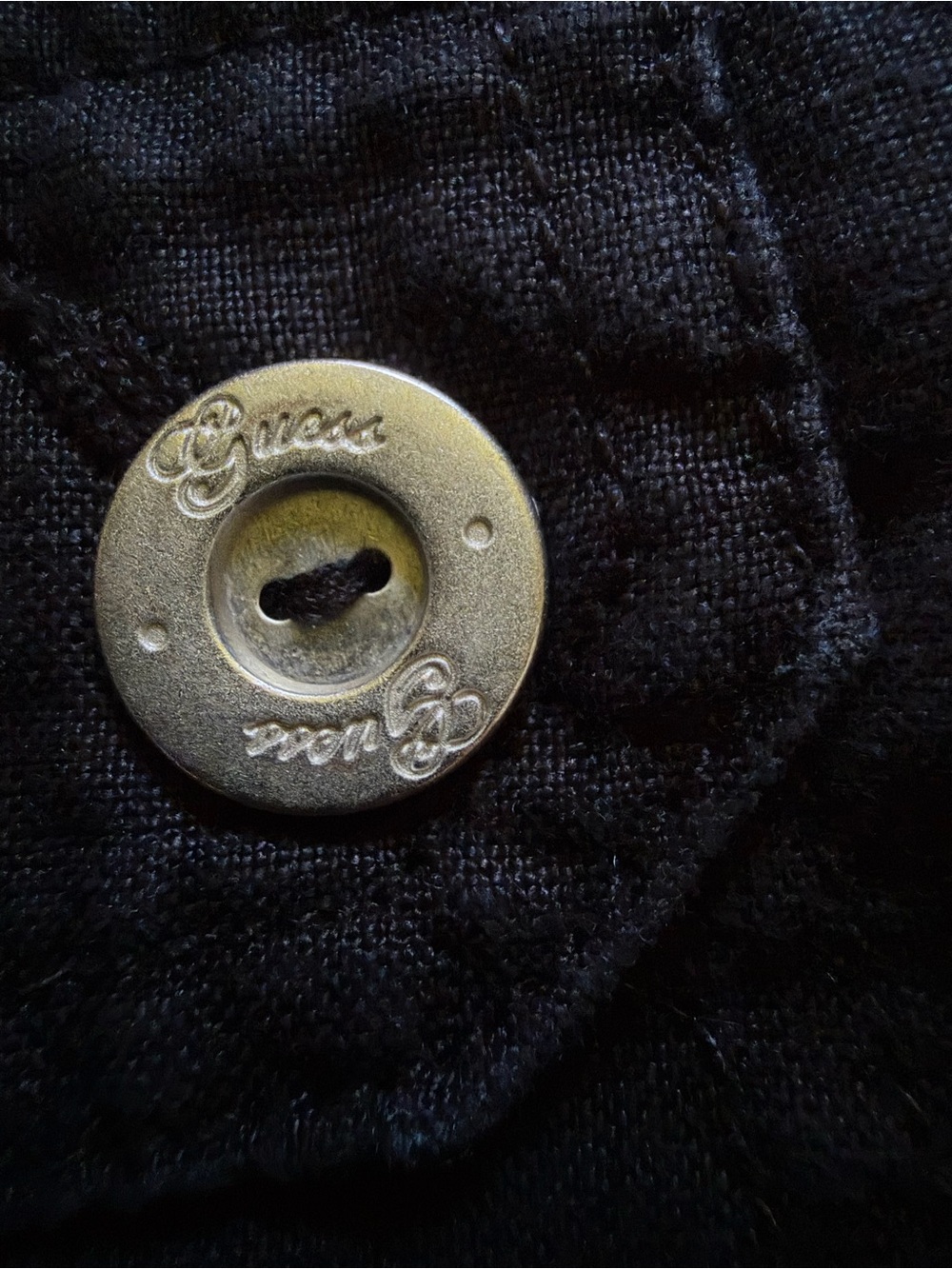 💕GUESS WOMENS SIZE 1 BLACK LINEN SHORTS - Picture 10 of 14